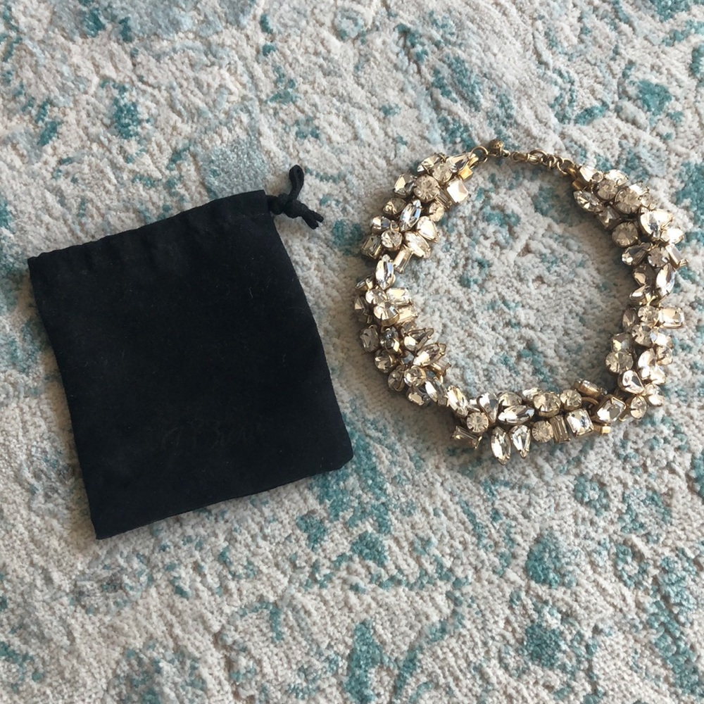 J. Crew Lulu Frost Choker Crystal Necklace